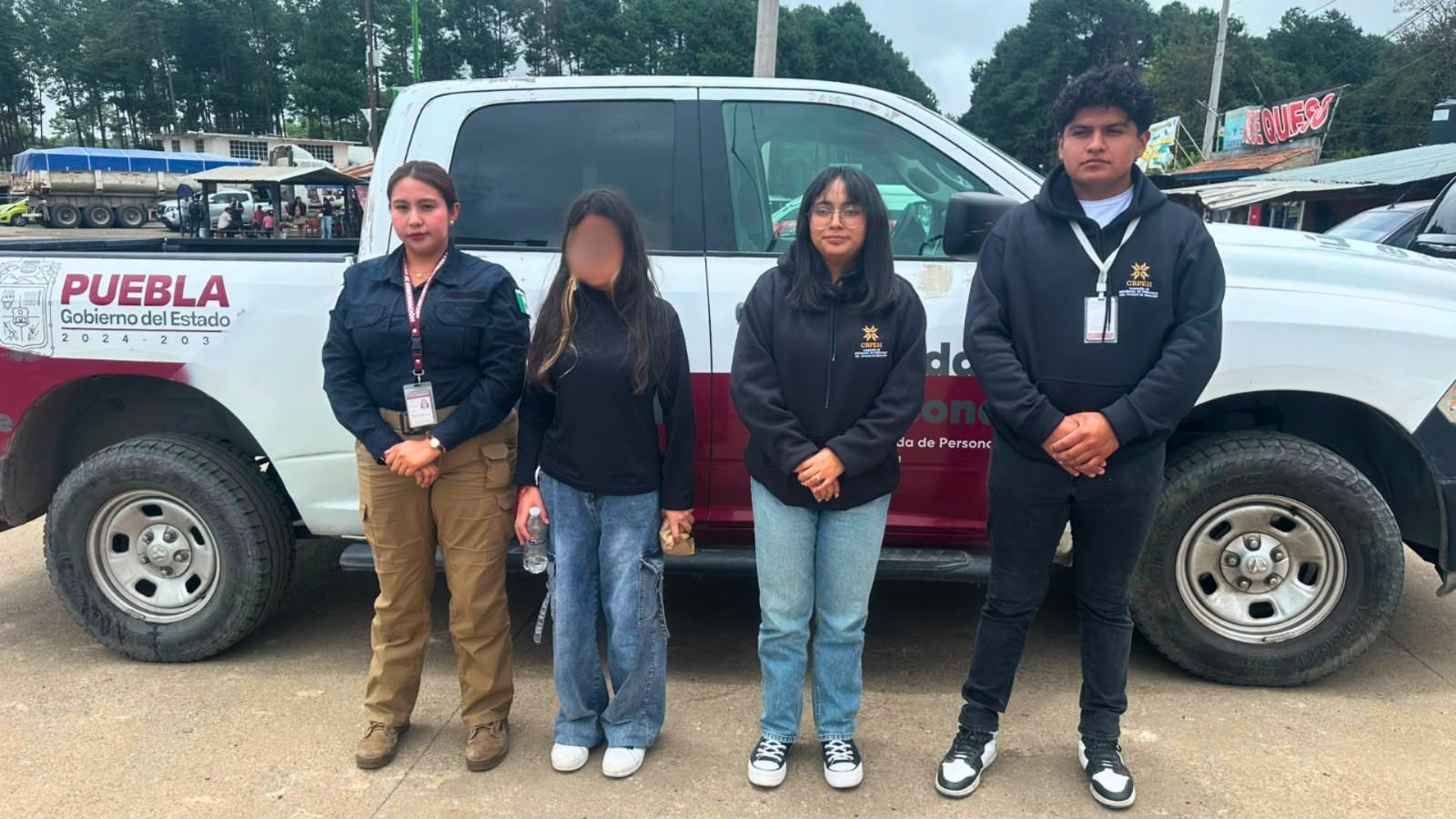 Personal de la Comisión de Búsqueda de Puebla durante acciones de localización de personas.